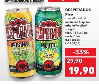 Kaufland Pivo desperados nabídka