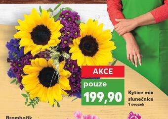 Kaufland Kytice mix slunečnice nabídka