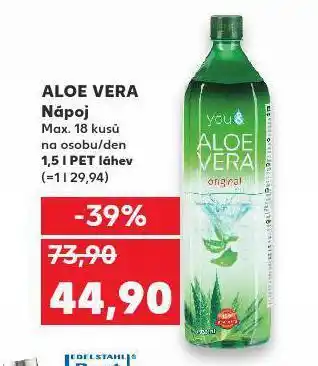 Kaufland Aloe vera nápoj nabídka