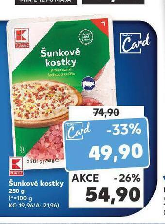 Kaufland Šunkové kostky nabídka