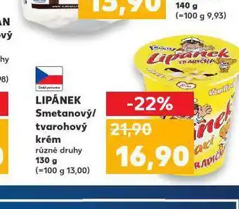 Kaufland Lipánek krém nabídka