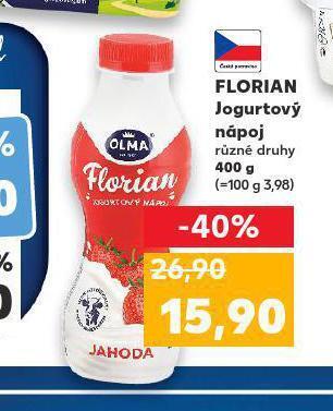 Kaufland Florian jogurtový nápoj nabídka