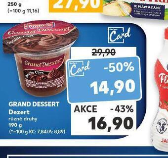 Kaufland Grand dessert dezert nabídka