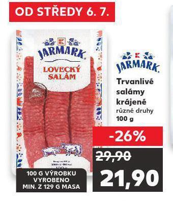 Kaufland Trvanlivé salámy nabídka
