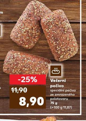 Kaufland Večerní pečivo nabídka