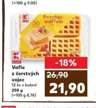 Kaufland Vafle z čerstvých vajec nabídka