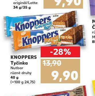Kaufland Knoppers tyčinka nabídka