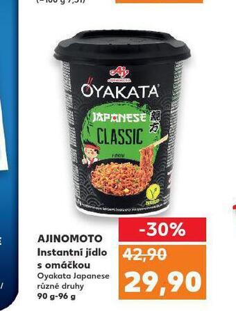 Kaufland Ajinomoto instantní jídlo nabídka