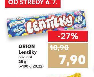 Kaufland Orion lentilky nabídka