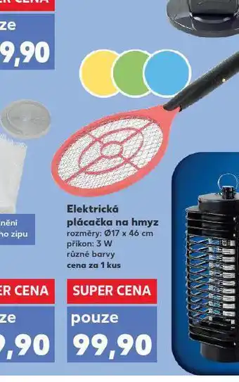 Elektrická plácačka na hmyz