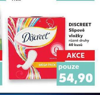 Kaufland Discreet slipové vložky nabídka