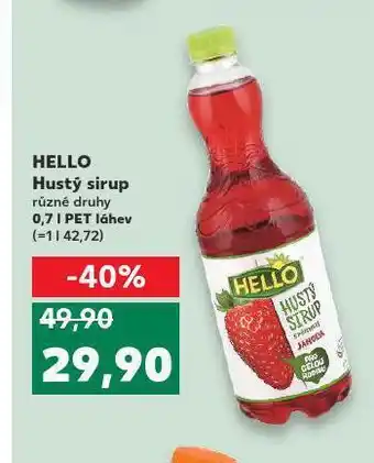 Kaufland Hello sirup nabídka