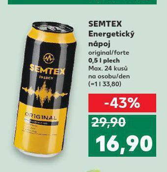 Kaufland Semtex energy drink nabídka