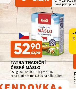 Terno Tatra tradiční české máslo nabídka