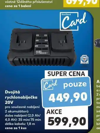 Kaufland Dvojitá rychlonabíječka nabídka