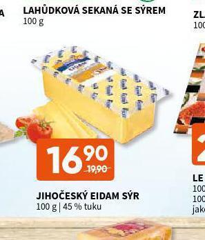 Terno Jihočeský eidam sýr nabídka