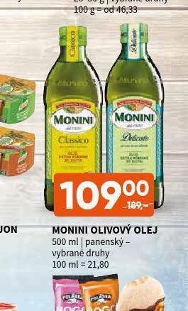Monini olivový olej