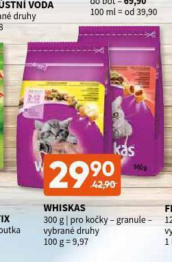 Terno Whiskas granule pro kočky nabídka