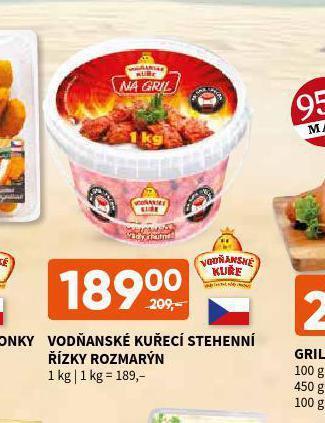 Terno Vodňanské kuřecí stehenní řízky rozmarýn nabídka