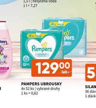 Terno Pampers dětské vlhčené ubrousky nabídka