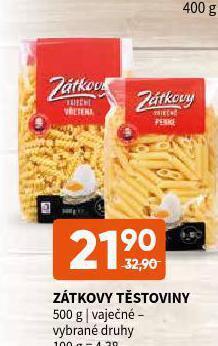 Zátkovy vaječné těstoviny