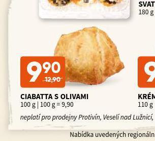 Terno Ciabatta s olivami nabídka