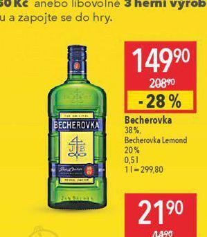 Globus Becherovka nabídka