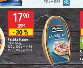 Globus Paštika hamé nabídka