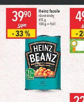 Globus Heinz fazole nabídka