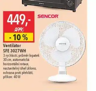 Globus Ventilátor sencor nabídka