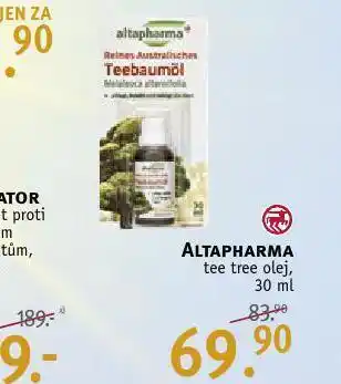 Rossmann Altapharma tee tree olej nabídka