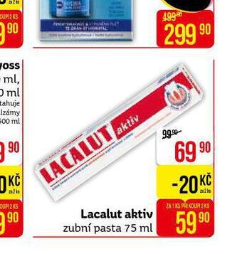 Teta Lacalut aktiv zubní pasta nabídka