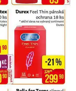 Teta Durex feel thin pánská chrana nabídka