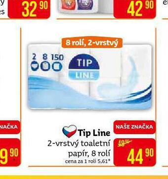 Teta Tip line toaletní papír nabídka
