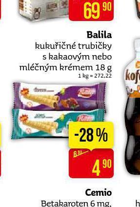 Balila kukuřičné trubičky