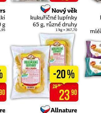 Teta Nový věk kukuřičné lupínky nabídka