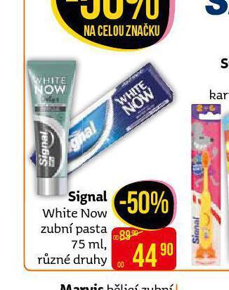 Teta Signal white now zubní pasta nabídka