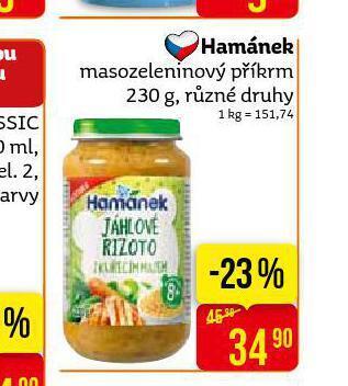 Teta Hamánek masozeleninový příkrm nabídka