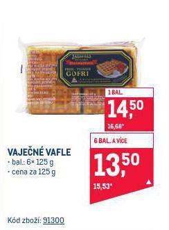 Makro Vaječné vafle nabídka