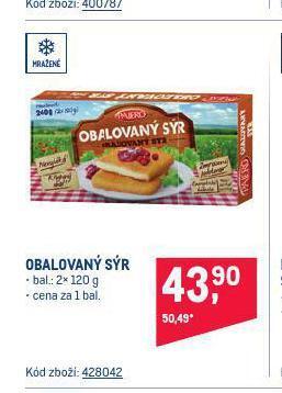 Makro Obalovaný sýr nabídka