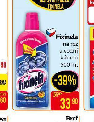 Fixinela na rez a vodní kámen