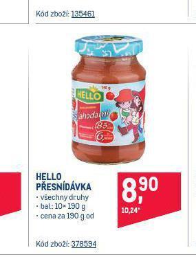 Makro Hello ovocná přesnídávka nabídka