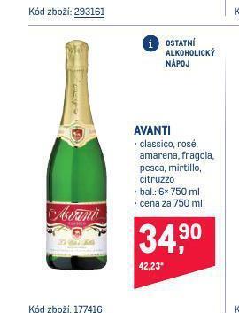 Makro Avanti nabídka