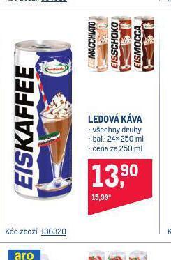 Makro Ledová káva nabídka