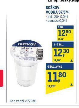 Makro Božkov vodka nabídka