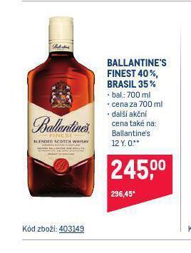 Makro Ballantine´s finest nabídka