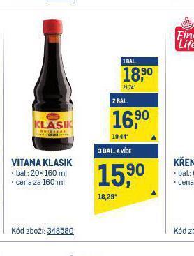 Makro Vitana klasik nabídka