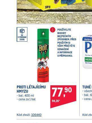 Makro Biolit proti létajícímu hmyzu nabídka