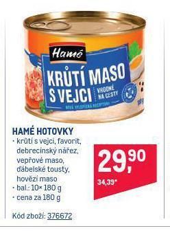 Makro Hamé hotovky nabídka