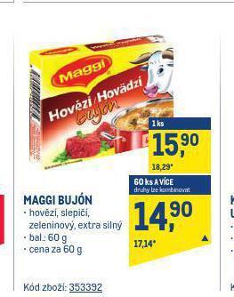 Makro Maggi bujón nabídka